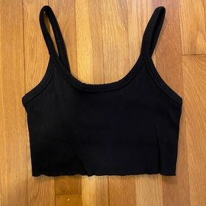 Black Cropped F21 Cami